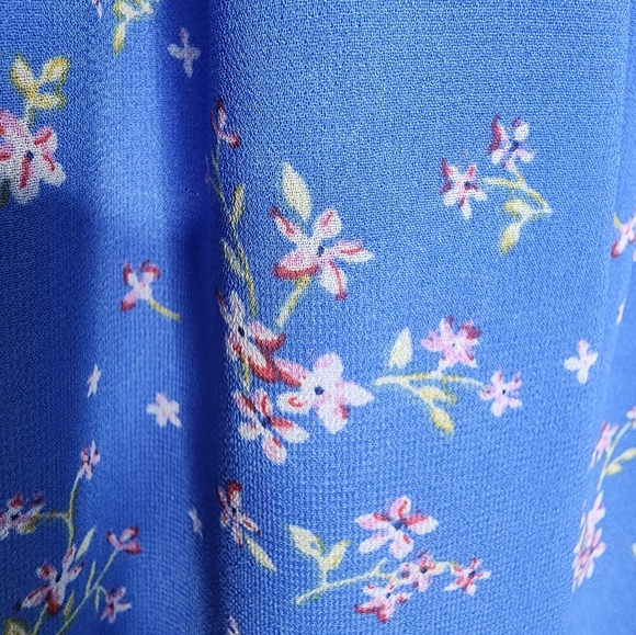 ASOS Design Mini Smock Dress in Blue Floral Size 4 - Picture 6 of 9